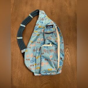 Kavu Rope Sling Bag Bicycles‎ Print NWOT